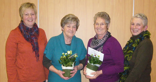 Verabschiedung bei den Weickartshainer Landfrauen (von links): Sabine Opper, Gerlinde JÃ¤ger, Gisela Becker und Marie-Luise DÃ¶rr (Bild: Golz)