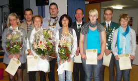 Die erfolgreichen Teilnehmer am Königsschießen (Bild: Golz)
